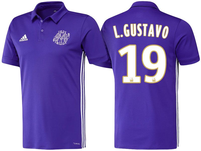 Maillot Domicile Olympique de Marseille Luiz GUSTAVO Maillot Domicile Olympique de Marseille Luiz GUSTAVO