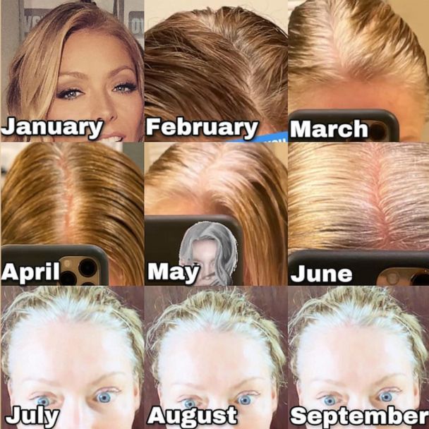 Kelly Ripa shares funny photos of her gray roots t Kelly Ripa shares funny photos of her gray roots t