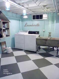 unfinished basement laundry room it can be done this is very realistic as most people have their in the unfinished basement makeover o17 makeover