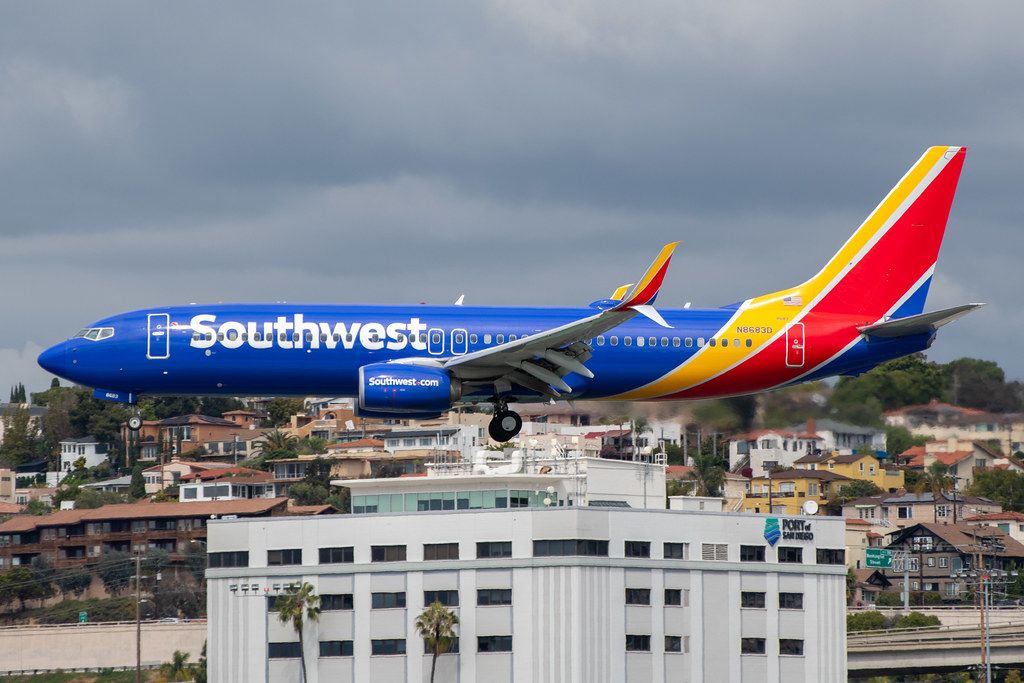 Southwest Airlines 7378H4 arriving at SAN_20200314 in