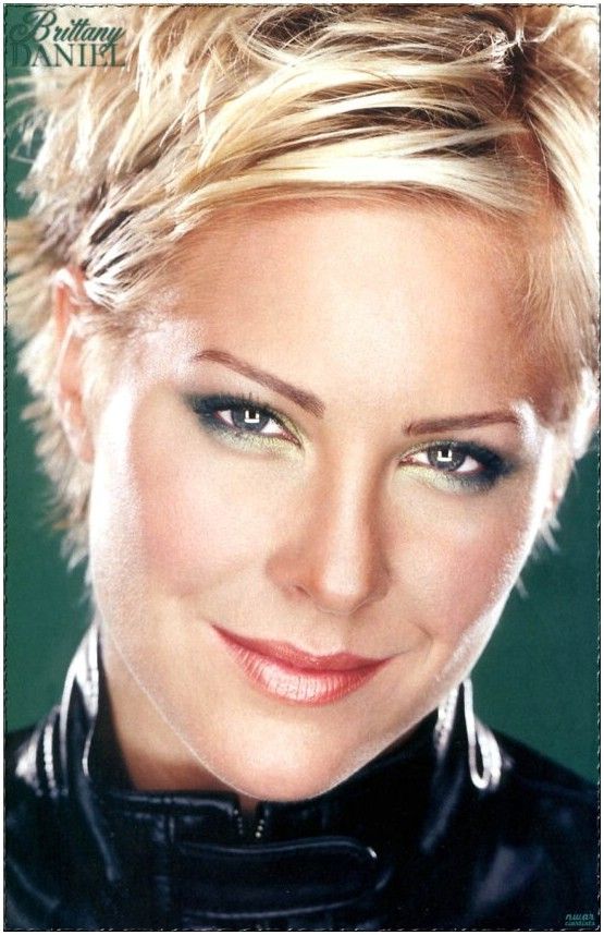 Brittany Daniel new short haircut Brittany Daniel new short haircut