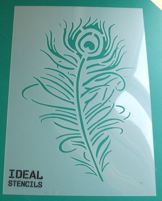 Pea Feather Stencil Painting Pea Feather Stencil Painting