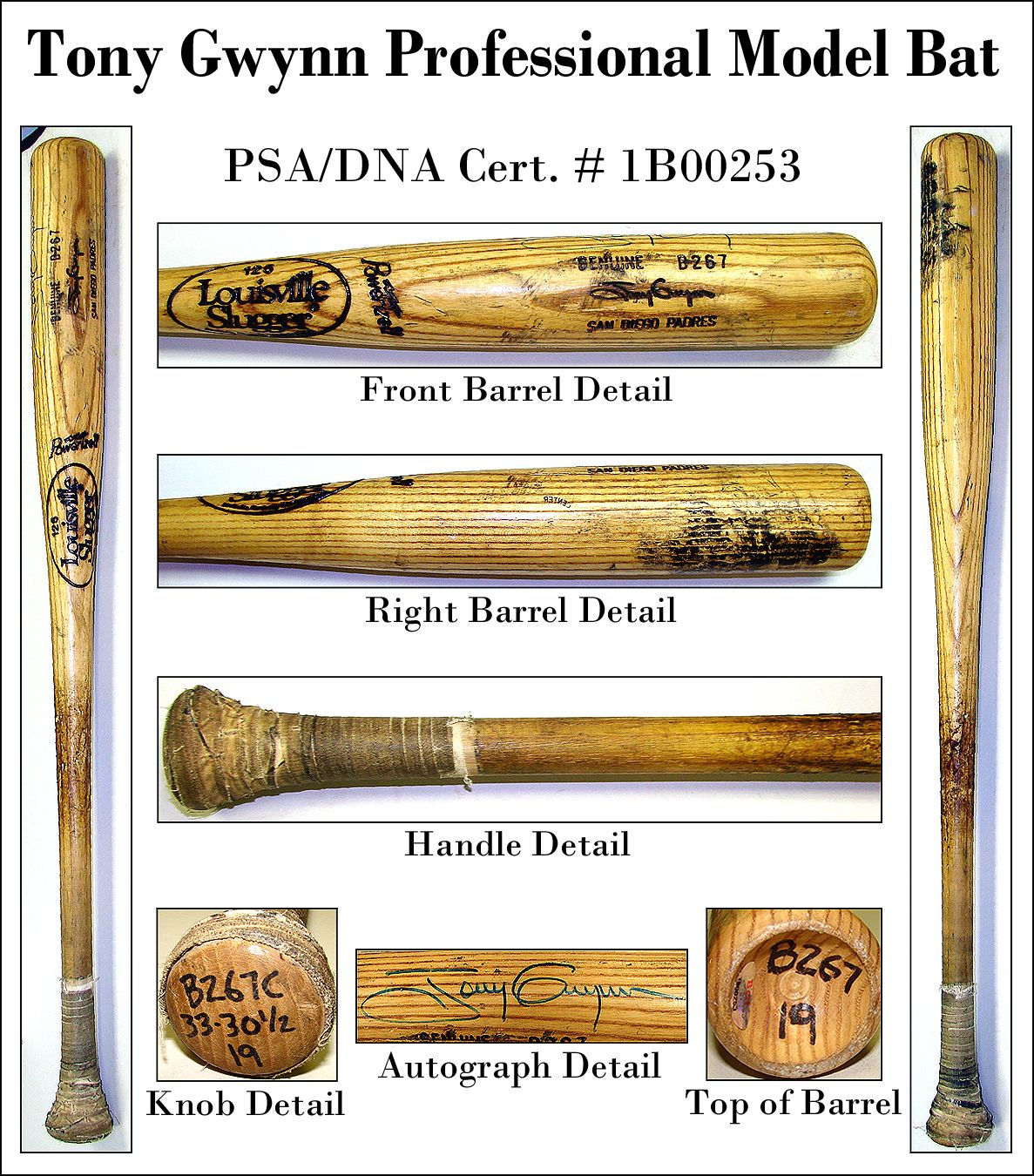Tony Gwynn Model Bats Baseball Print Padres Baseball San Diego Padres Baseball