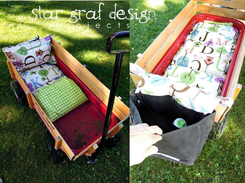 got a hand me down wagon and stayed up far too late creating a radio flyer wagon bed pad