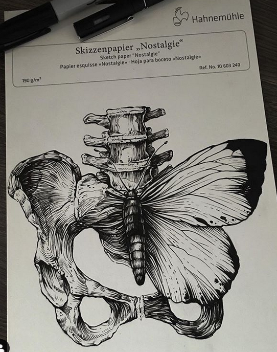 Nice art called metamorphose by @fernandotravis Pencil Art Drawings, Cool Art Drawings, Art Drawings Sketches, Drawings Of Hands, Science Art Drawings, Tattoo Sketch Art, Random Drawings, Beauty Art Drawings, Skull Drawing