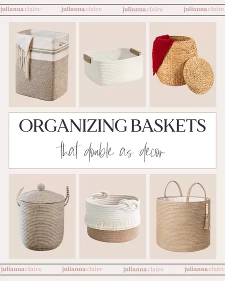 Get your home organized in no time with these Amazon Home finds. Use organizing baskets for all your odds and ends or as decorative containers for your home décor! Click to shop now.