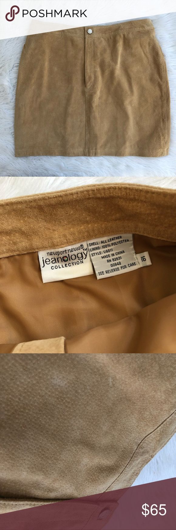 100% brauner Lederrock Newport News NWT echter Lederrock Perfekt für #BeautyBlog #MakeupOfTheDay #MakeupByMe #MakeupLife