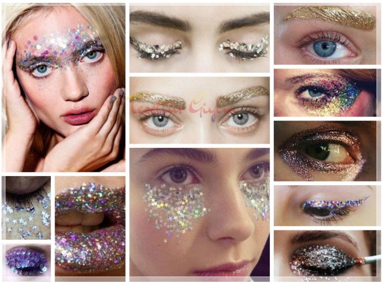 Glitter Makyaj Cesitleri Ve Gorselleri Spring Makeup Makeup Makeup Looks