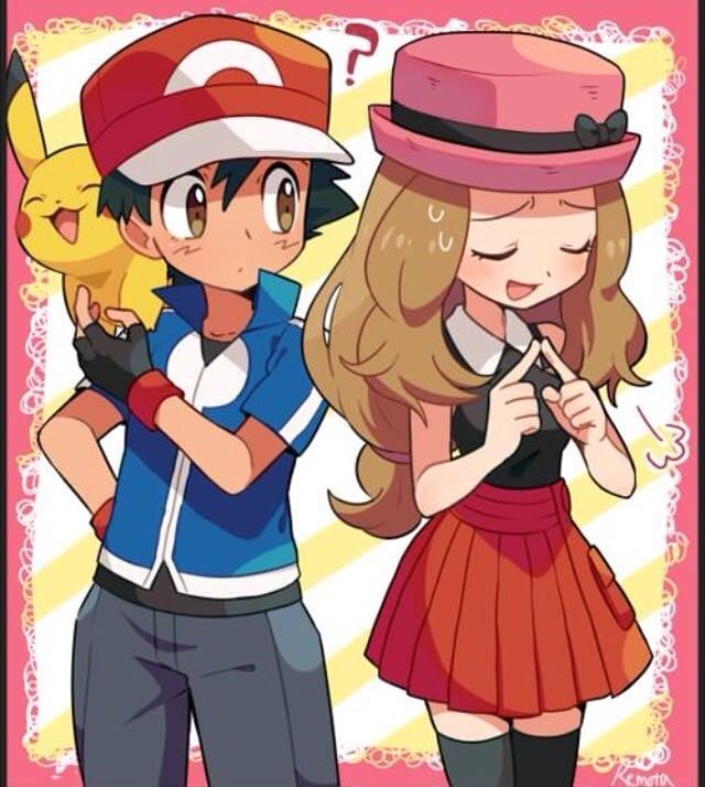 💕SatoSere💕 on Instagram: “💞Ash and Serena💞 Probably everyone has already seen this art but it's amazing so why not post it🤷💖💖 • ‼️Important‼️ #bringbackserena •…”
