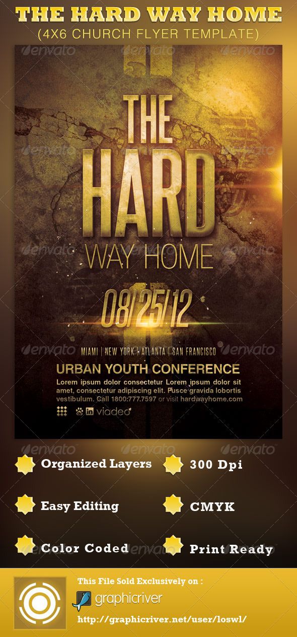 the hard way home church flyer template flyer template template church flyer templates