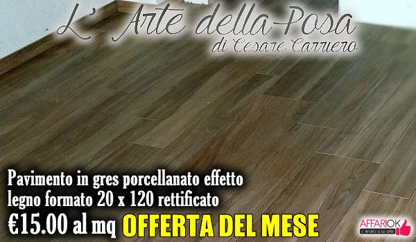 Pavimento in gres porcellanato effetto legno da larte della posa ... Gres porcellanato effetto legno posa