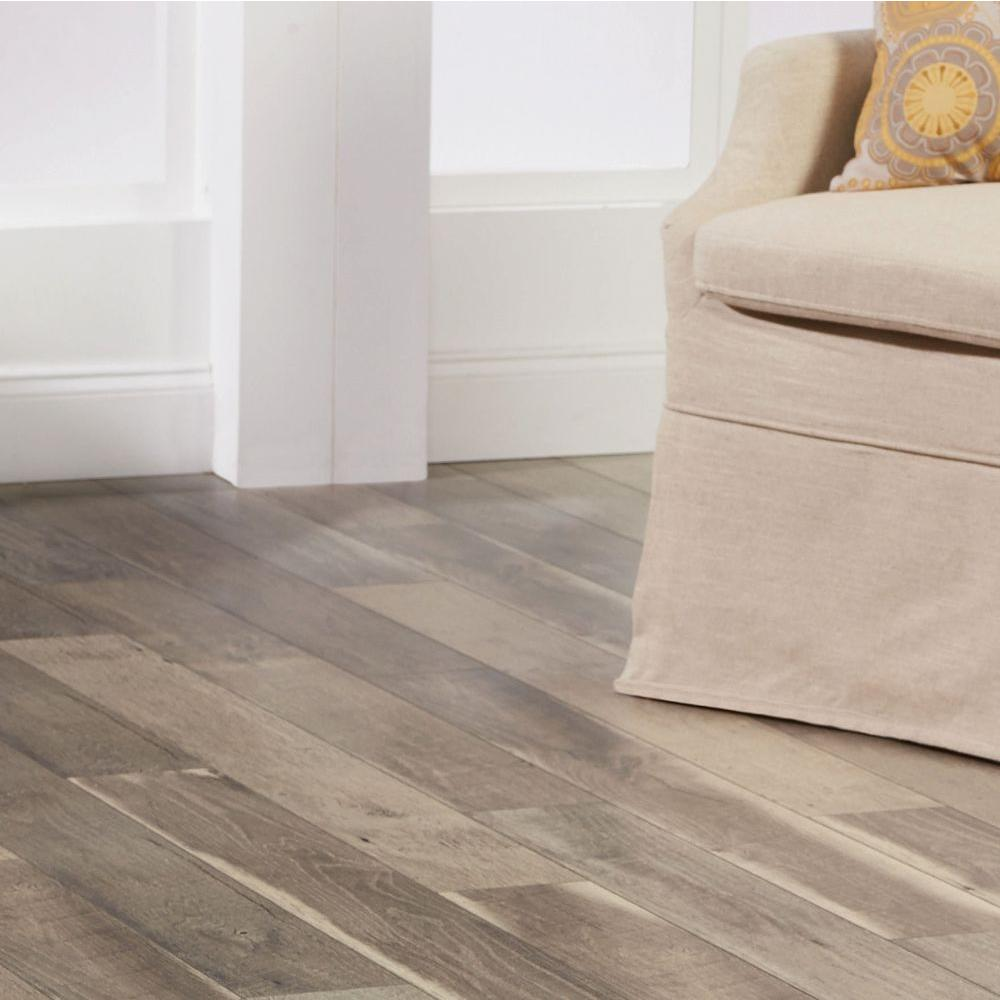 TrafficMaster Cross Sawn Oak Gray 12 mm Thick x 531/32 in. Wide x 47