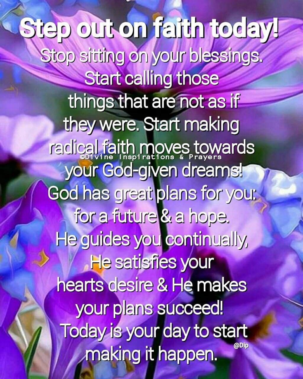 Step Out On Faith Today Stop Setting On Your Blessings Start Calling Step Out On Faith Today Stop Setting On Your Blessings Start Calling