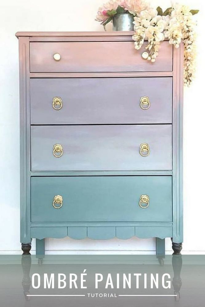 How To Paint Ombré Furniture