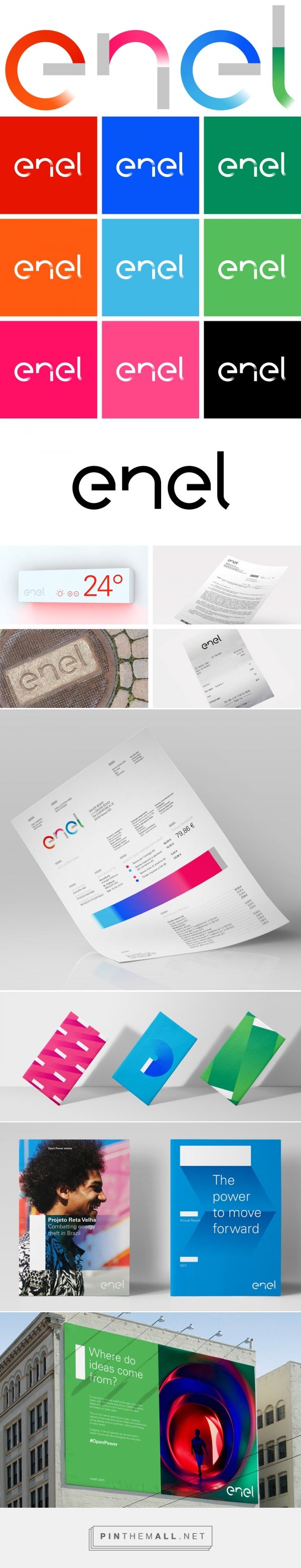 Brand New: New Logo and Identity for Enel by Wolff Olins... - a grouped images picture - Pin Them All