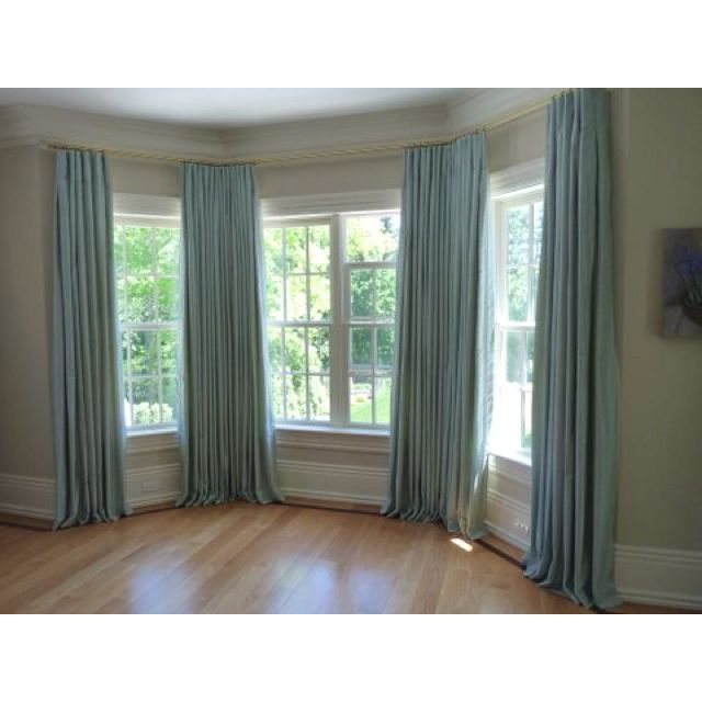 silk curtains on a bay window dream home pinterest window curtain works of greenwich