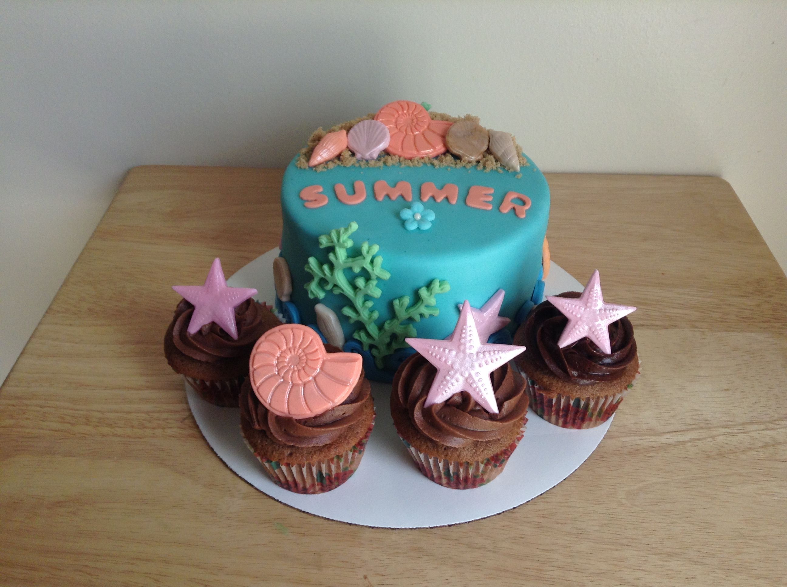 Summer themed cake | Themed cakes, Cake creations, Cake