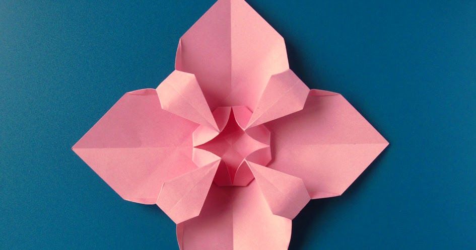 easy origami flower derived from square base easy origami flower derived from square base