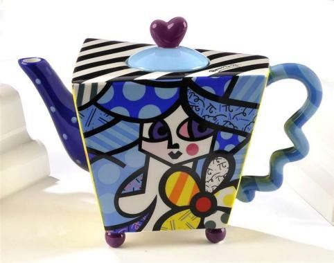 20048 C Flying Heart Romero Britto grandes tetera de cafetera 1,7 l teapot