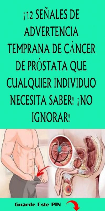 advertencias para el cáncer de próstata