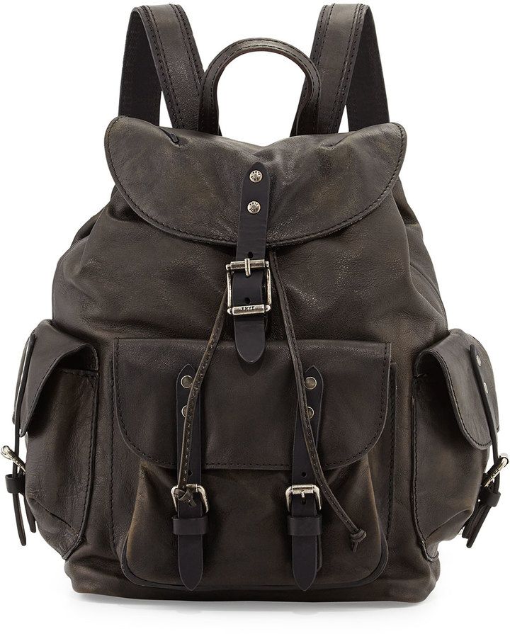 Neiman Marcus Frye Veronica Leather Backpack, Black Schwarze ledertaschen, Vintage Neiman Marcus Frye Veronica Leather Backpack, Black Schwarze ledertaschen, Vintage