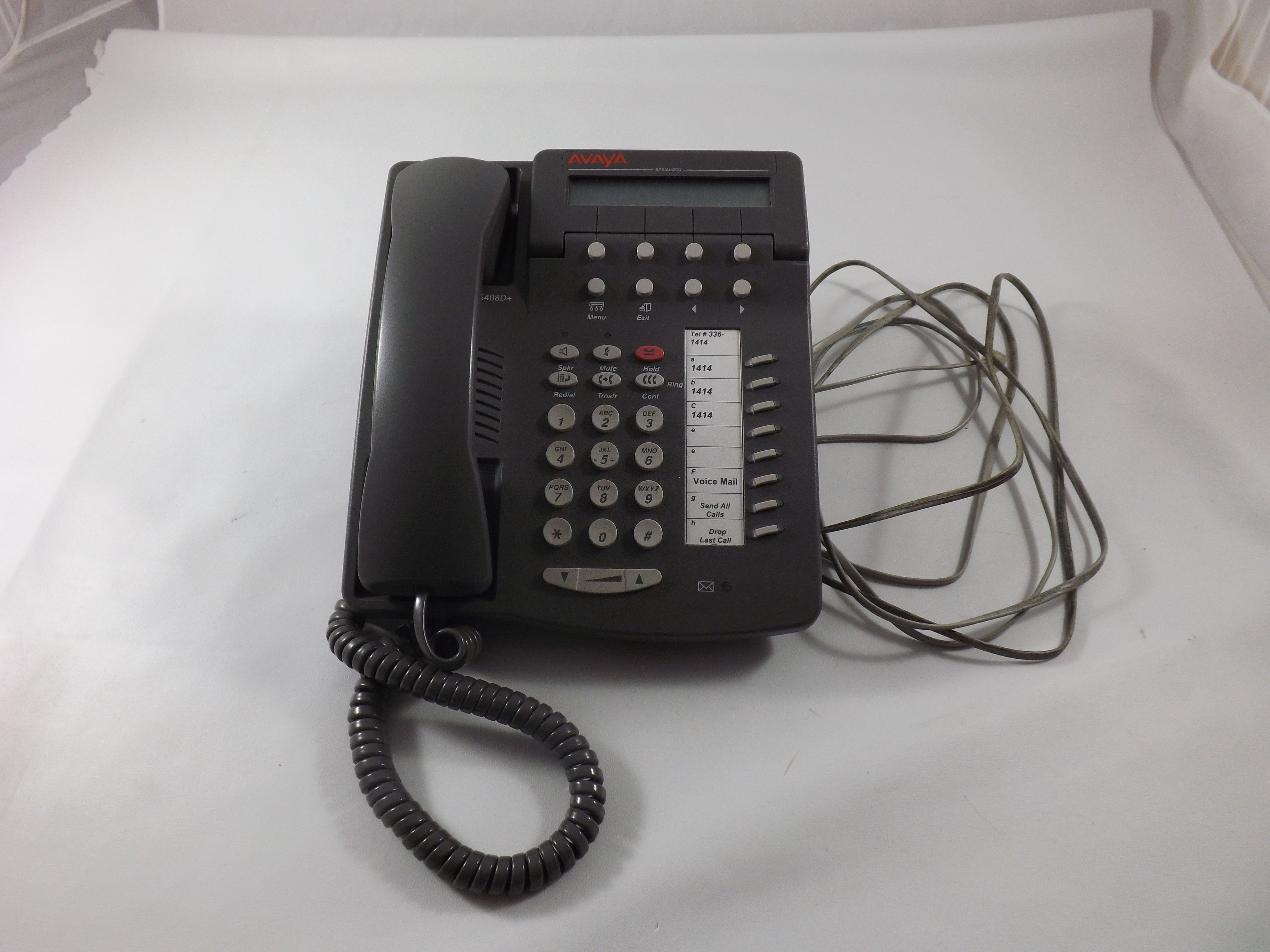 6408D01D90323 - AVAYA INC - 6408D AVAYA PHONE WITH DISPLAY 700258577