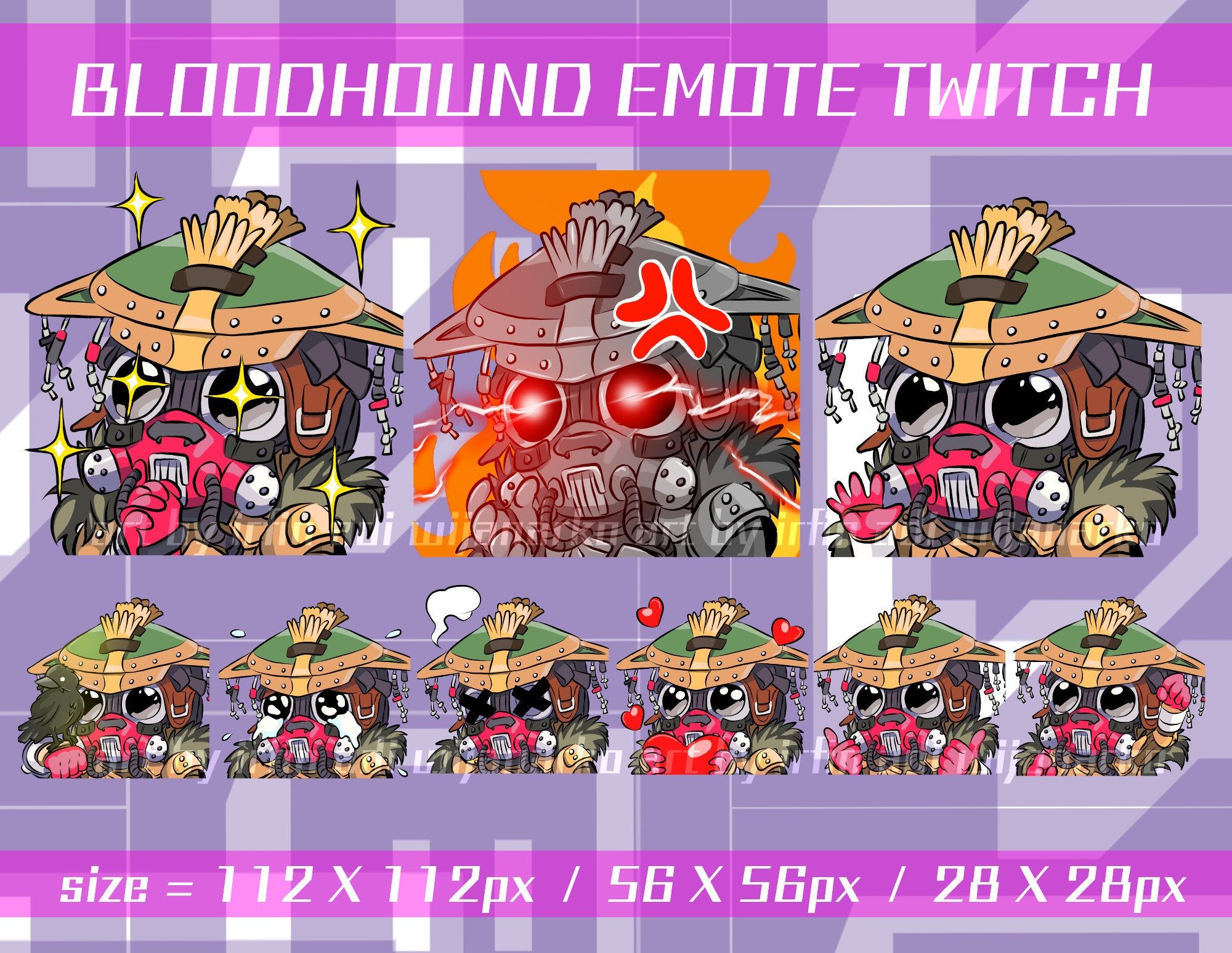 Bloodhound Apex Legends Twitch Emotes Pack Apex Legends Etsy In 21 Bloodhound Apex Legend
