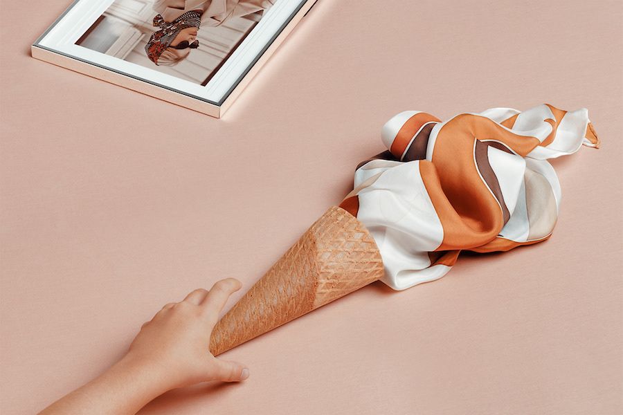 http://www.fubiz.net/2018/05/02/surrealistic-photographs-of-handpainted-silk-scarves/ Scarf Photography, Fabric Photography, Clothing Photography, Photography Products, Creative Photography, Fashion Photography, Product Photography, Sewing Photography, Handpainted Silk Scarves