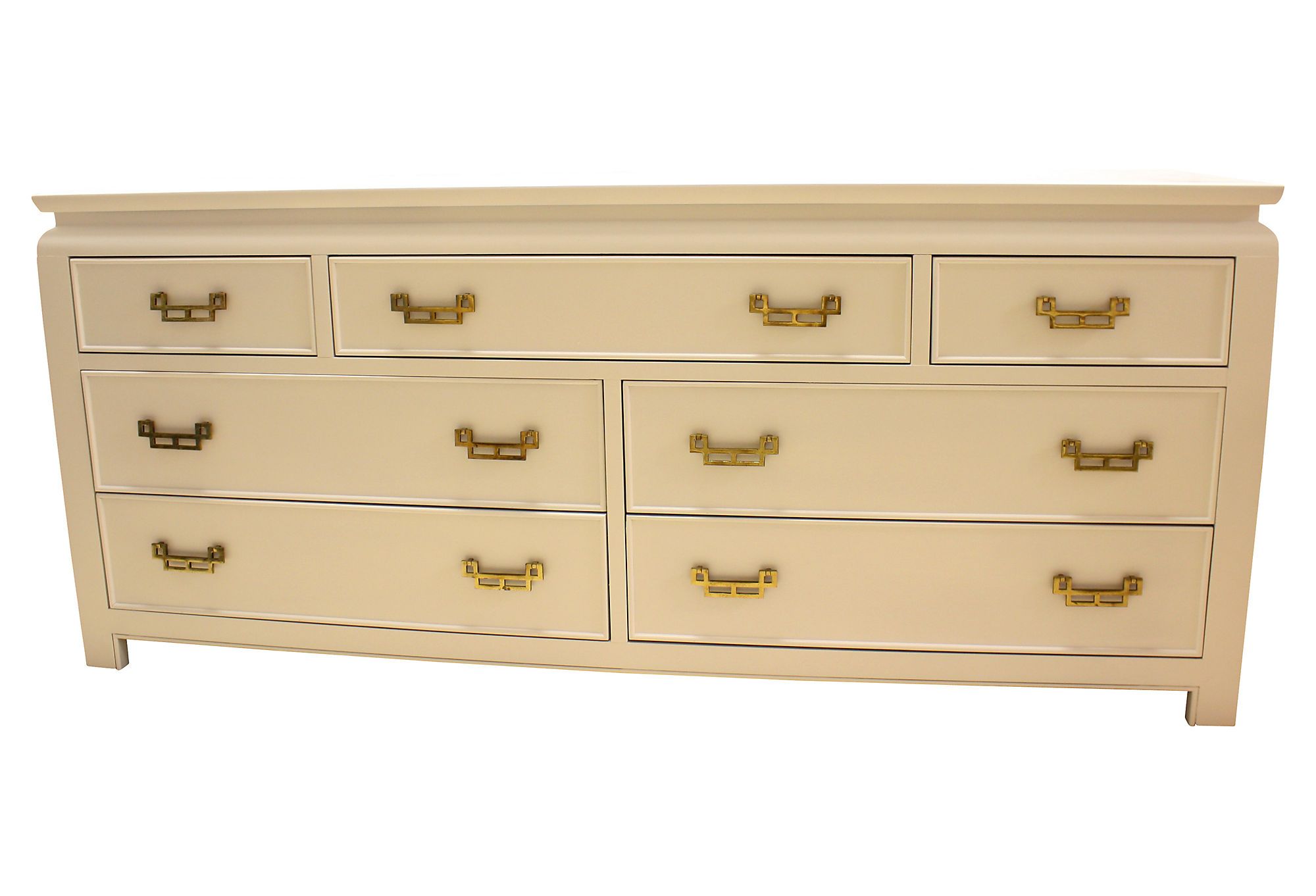 Long White Asian Inspired Dresser One Kings Lane Vintage Long White Asian Inspired Dresser One Kings Lane Vintage Market Finds Furniture