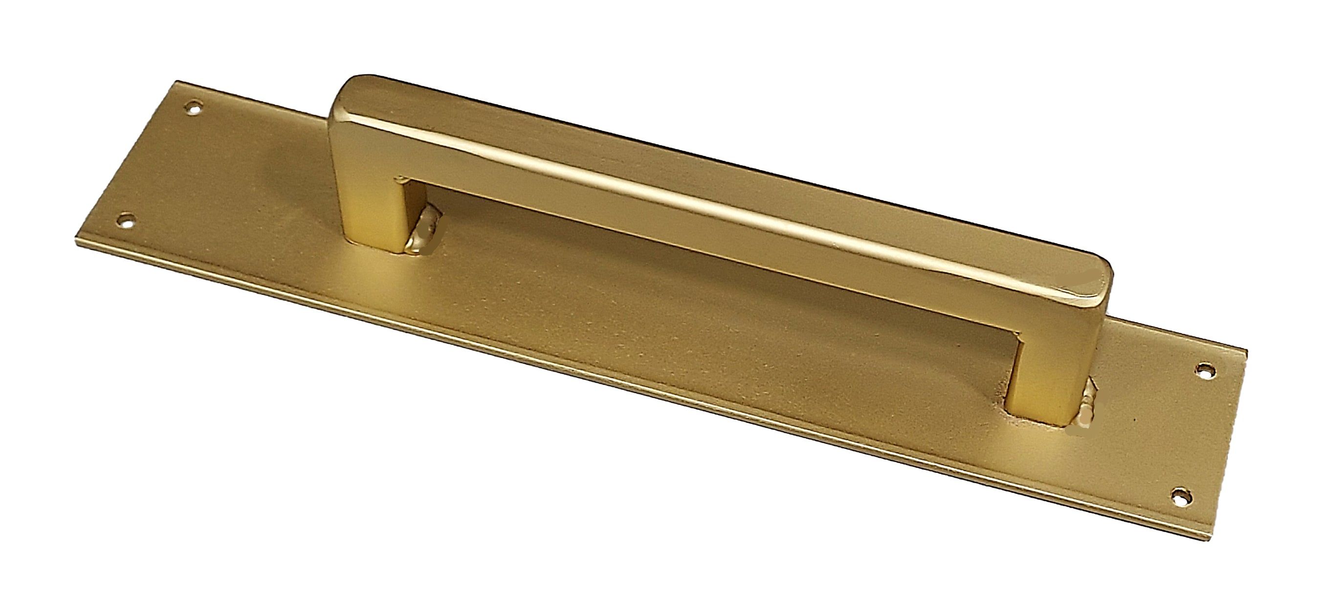 Choice of several new stylesHand-made, Barn Door Handle or Door Pull. Features a smooth surface that offers a simplistic and sleek look. These gold barn door handles be used in such themes as Old World, Modern and Contemporary. Premium Quality Construction, all are made of solid ironAll available in our new gold finishPerfect for most doors including barn doors and sliding doors.These can also make a perfect appliance pull.Includes matching mounting screws.All sold individuallySpecifications of Barn Door Handles, Old World Style, Door Pulls, Sleek Look, Barn Doors, Sliding Doors, Contemporary, Modern, Premium Quality