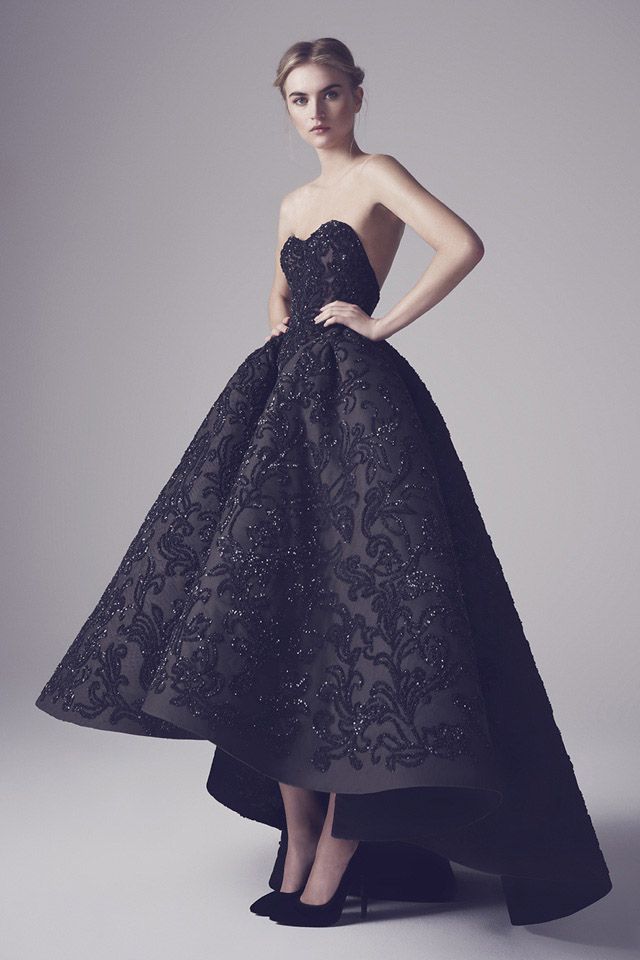 New Black Lace Wedding Dresses Hi-Lo Bridal Ball Gown Prom Party Evening Dress