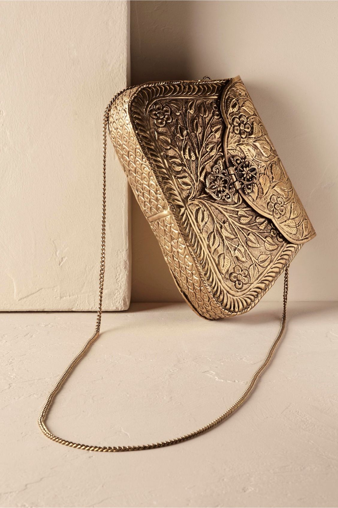 Luxe Gold St Xavier Bag From Bhldn Cantalar Canta Aksesuarlar