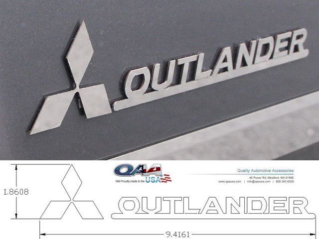 Outlander 2007 2009 Mitsubishi 4 Pieces Stainless Steel Stainless Logo Mitsubishi Outlander Outlander Mitsubishi [ 480 x 640 Pixel ]