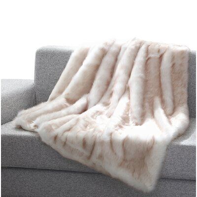 Mistana™ Round out any room with fashion-forward flair by draping this faux fur throw the blanket over your bed, sofa, or seat. Made from acrylic faux fur, this piece is right at home in modern and glamorous arrangements. Beyond decorative, this design provides the perfect extra layer as you curl up on the couch. To keep this blanket looking sharp, we recommend you send it to the dry cleaner whenever it needs a pick-me-up. Colour: Blush Mink Fluffy Blankets, Comfy Blankets, Large Blankets, Cotton Blankets, Throw Blankets, Throw Pillows, Faux Fur Blanket, Faux Fur Throw, Fuzzy Blanket