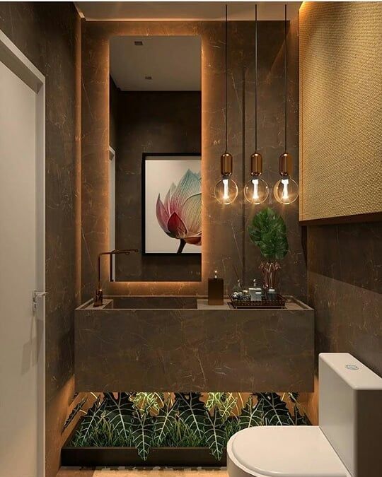 Lavabo luxuoso com uma composição belíssima! 😍 Autor não localizado vi Bathroom design Lavabo luxuoso com uma composição belíssima! 😍 Autor não localizado vi Bathroom design