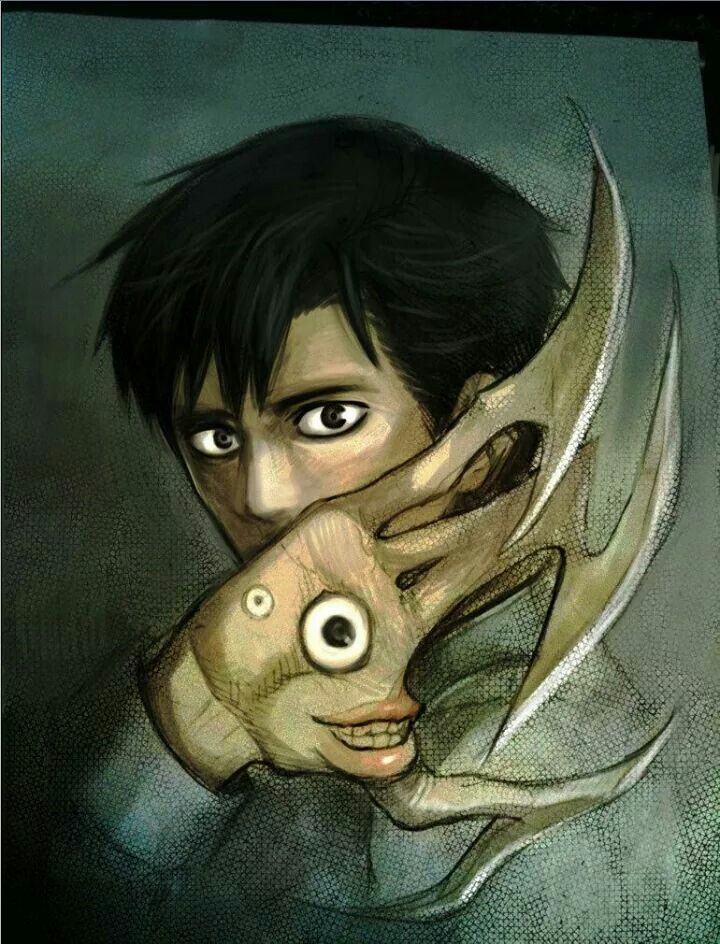 Shinichi Anime, Parasyte the maxim, Anime artwork