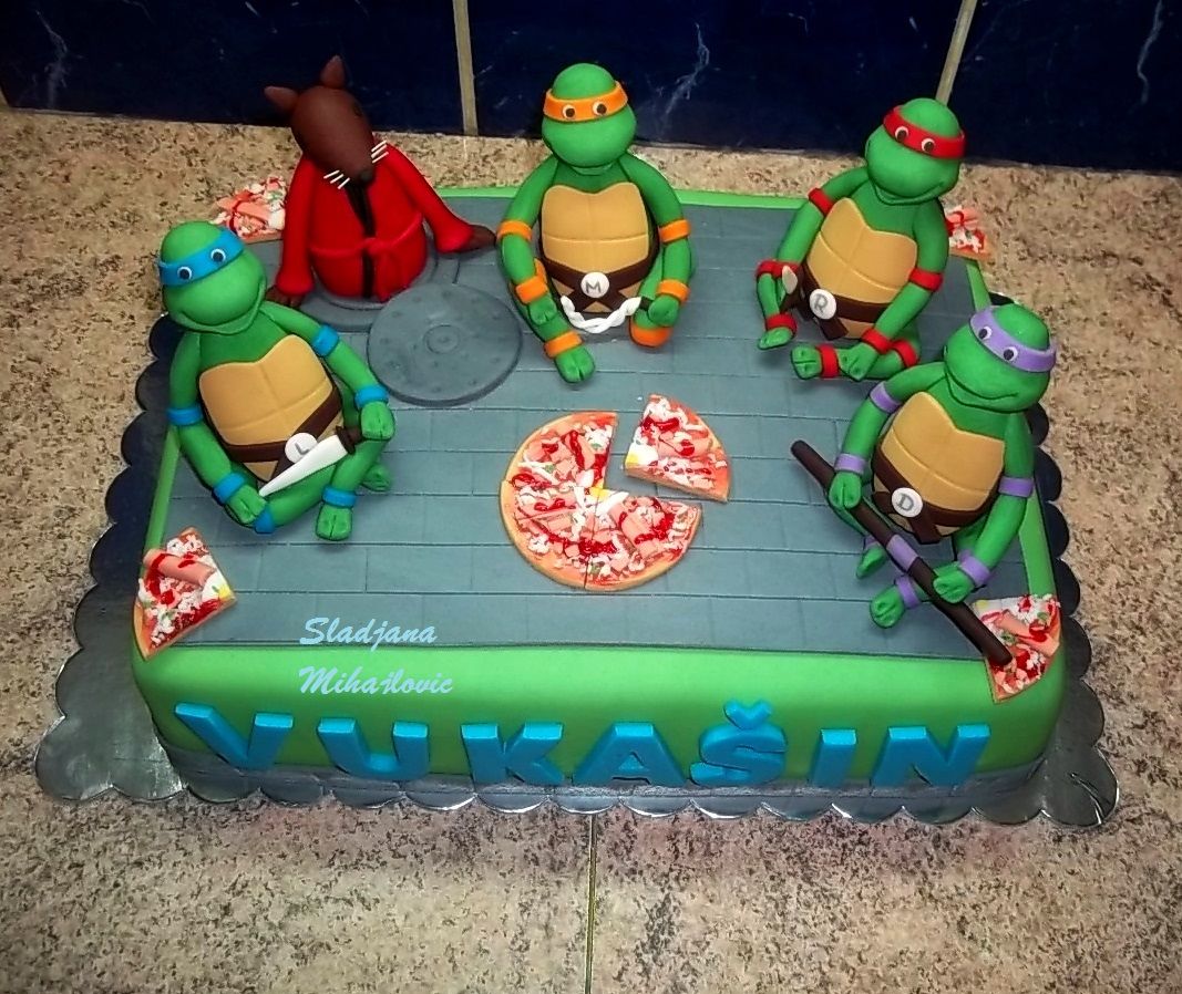Teenage Mutant Ninja Turtles Turtles To Action Decoset Cake Topper Ninja Turtle Birthday Cake Ninja Turtle Cake Topper Teenage Mutant Ninja Turtle Birthday