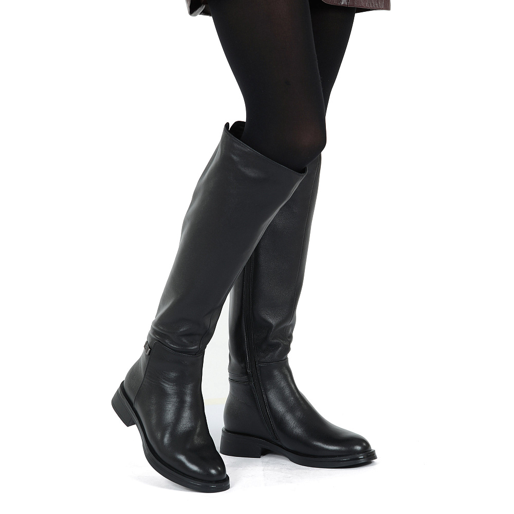 R-1320-A1188XS Crosby, Nine West, Tortoise, Riding Boots, Glamour, Shoes, Black, Fashion, Fraternal Twins