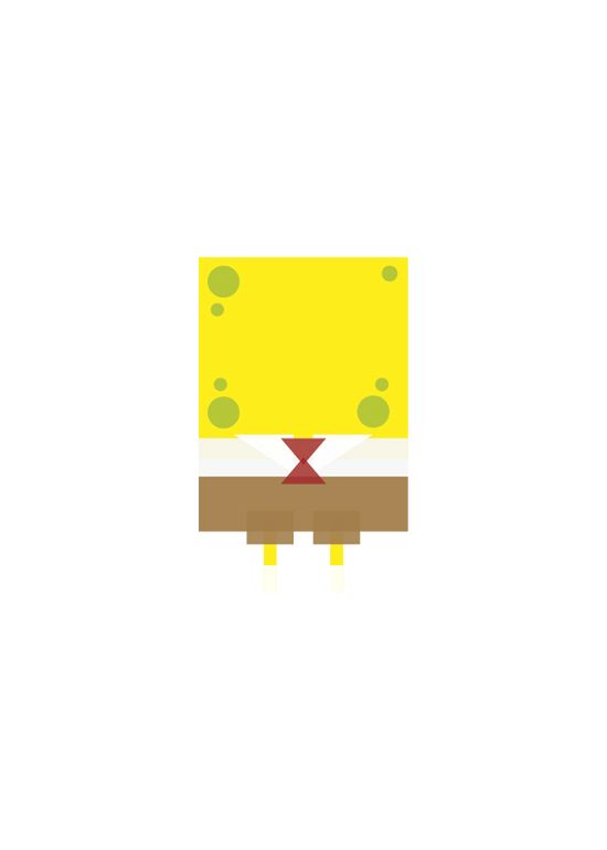 Minimalist Images Of Beloved Childhood Characters Design