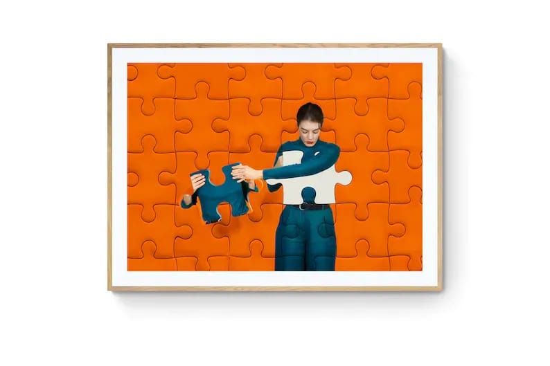 Putting Yourself Back Together – Artwork from Amelie Satzger ► ABOUT MY STORE ◄ Hello, my name is Amelie Satzger and I’m a self-portrait artist from Germany.👩🏻🎨 I love bold colors, catchy concepts, and telling stories through my photos. AND I love people enjoying my photos and getting inspired/joyful/happy through my art. So in my Etsy Store, I’d like to give you the opportunity to purchase my Poster prints for your home to give it an additional pop of color every day. Self Portrait Artists, Great Photographers, Telling Stories, Creative Photos, Love People, Amelie, Creative Photography, Joyful, My Images
