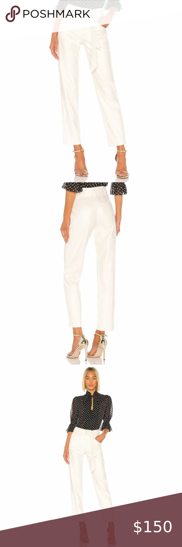 Alexis Womens Castile Faux Leather Pants