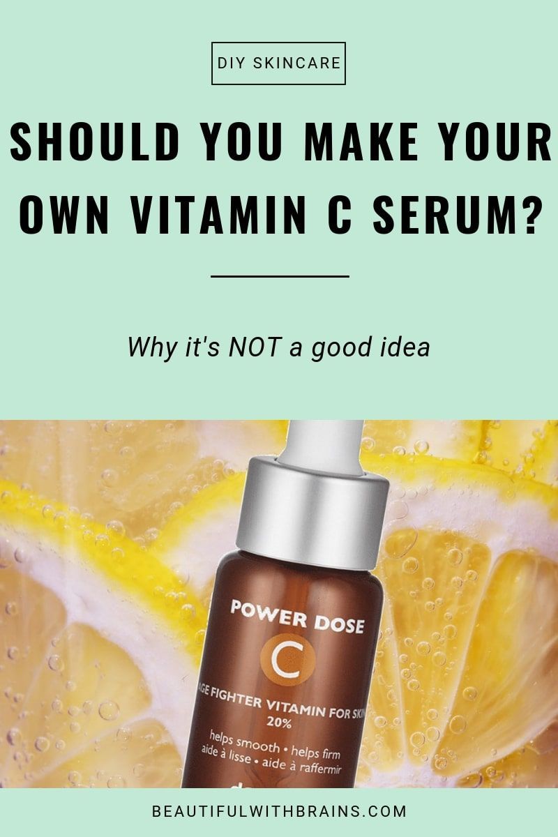 4 Reasons Why Making Your Own Vitamin C Serum Is NOT A