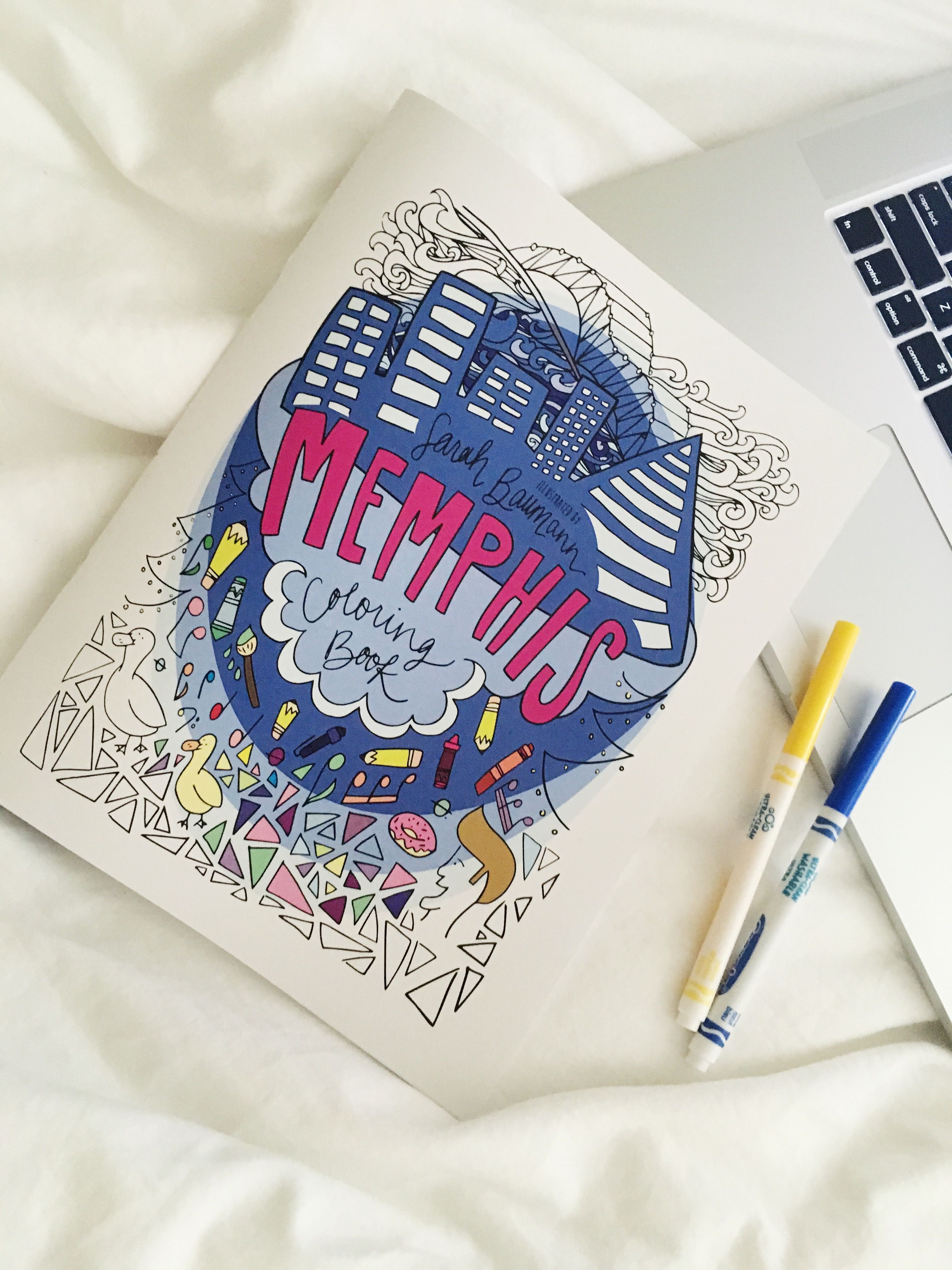 MEMPHIS COLORING BOOK Coloring books Books Memphis