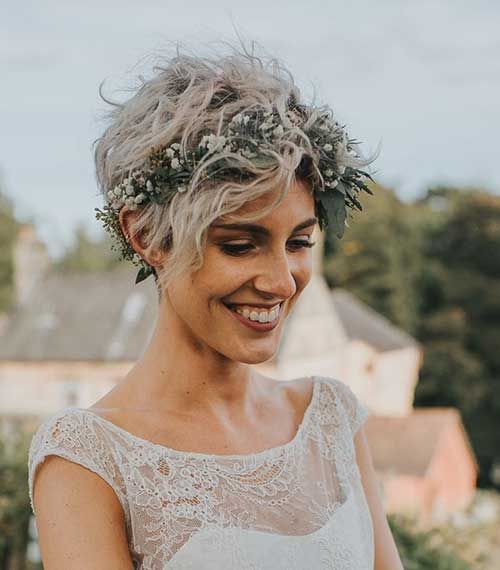 Beste kurze Frisuren für die Hochzeit, die Sie sehen sollten #curlshorthair