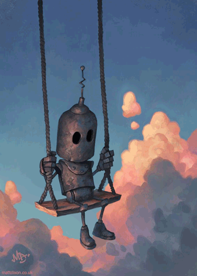 21+ Foto animada Arte Robot, Robot Art, Art And Illustration, Comic Cat