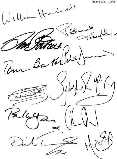 signatures of all doctors i like williams it pretty and straight doctors signature