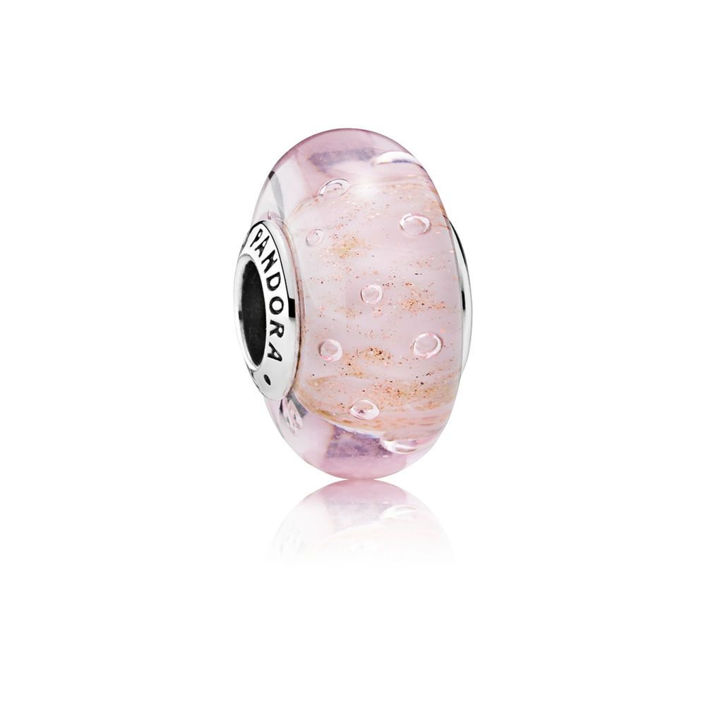 charm pandora vetro murano rosa charm pandora vetro murano rosa