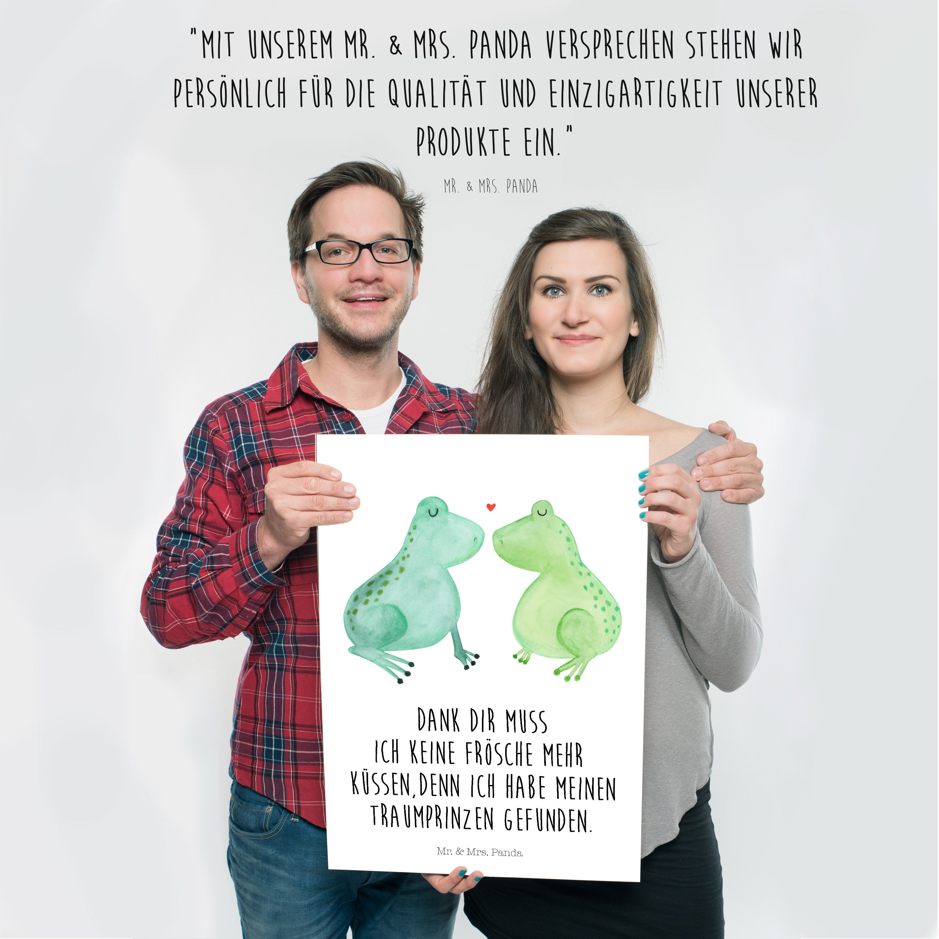 Poster DIN A2 Frosch Liebe