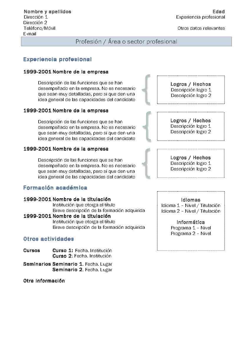 Curriculum Vitae Simples E Pronto Para Imprimir Curriculo