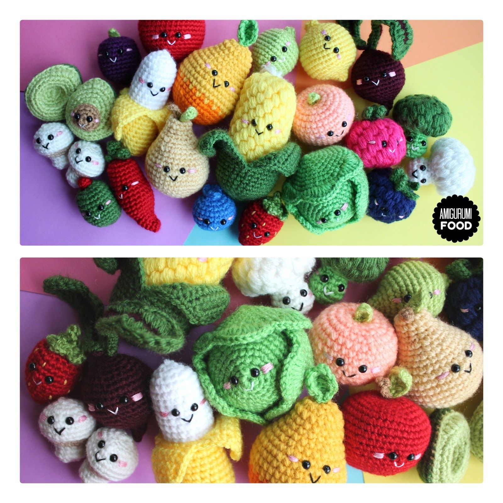 Amigurumi Food Crochet Free Pattern Fruits And Vegetables Crochet